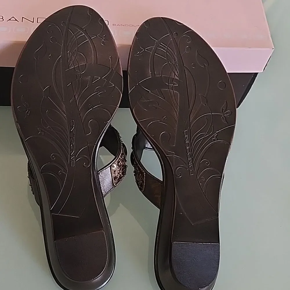 Bandolino Claribel Boho Chic Resort Wear Sandals Size 8.5